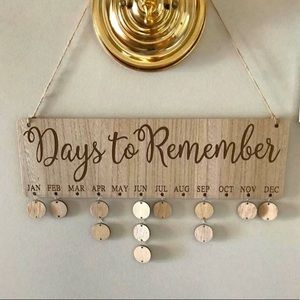 Calendar - Days to Remember